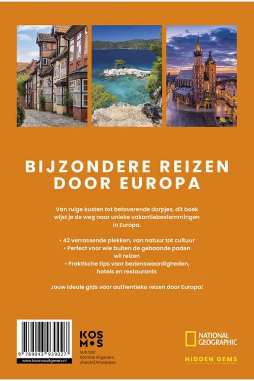 Kosmos Boek Europe Escapes - 42 Verrassende Bestemmingen In Europa