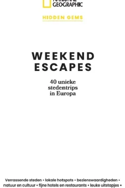 Kosmos Boek Weekend Escapes - 40 Unieke Stedentrips In Europa