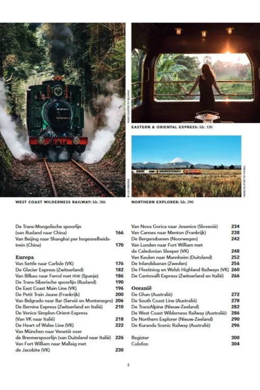 Kosmos Mooiste treinreizen - Lonely Planet