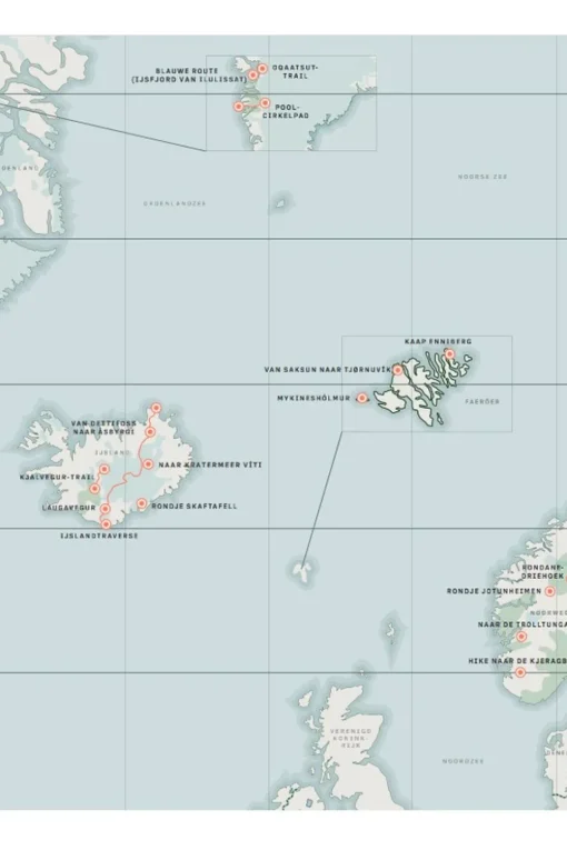 Kosmos Wanderlust Scandinavië - Hiken door Scan., Ijsland, Faeroër en Groenland - Gestalten