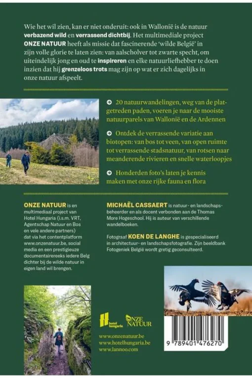 Lannoo Ardennen & Wallonie 20 Wandelingen Door Natuurgebied