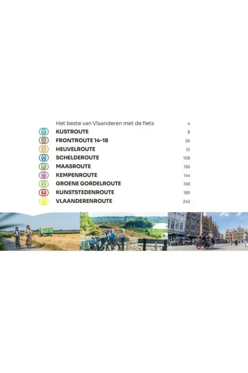 Lannoo Gids voor de Vlaamse icoonfietsroutes