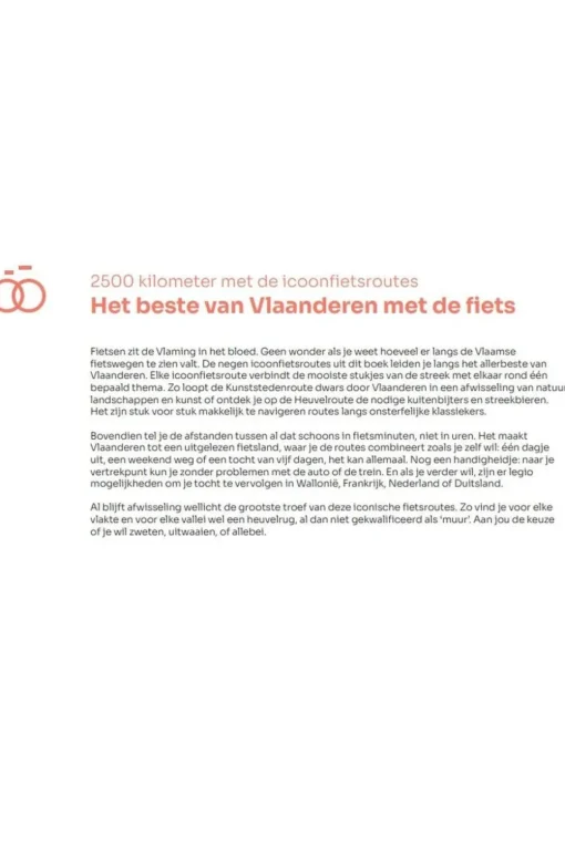 Lannoo Gids voor de Vlaamse icoonfietsroutes