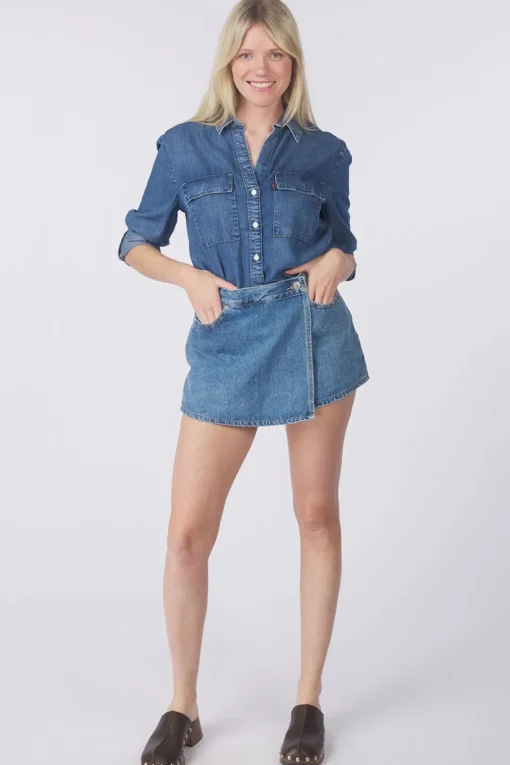 Levi's Hemd Doreen Utility Dark Indigo - Worn In