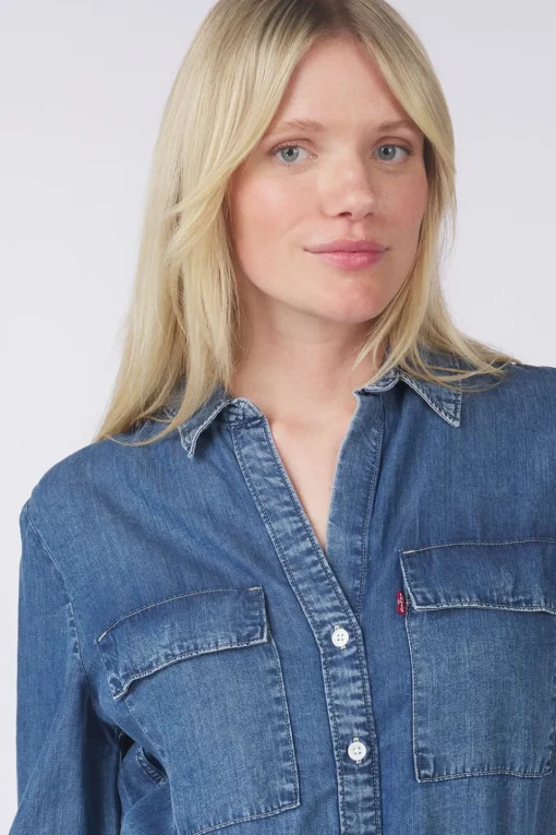 Levi's Hemd Doreen Utility Dark Indigo - Worn In