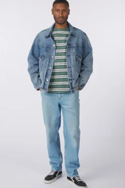 Levi's Jas Type 2 Trucker Med Indigo - Worn In