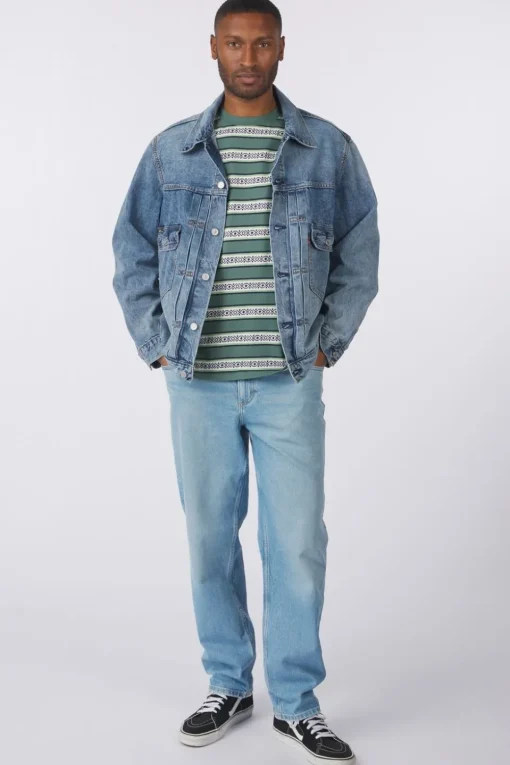 Levi's Jas Type 2 Trucker Med Indigo - Worn In