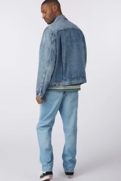 Levi's Jas Type 2 Trucker Med Indigo - Worn In