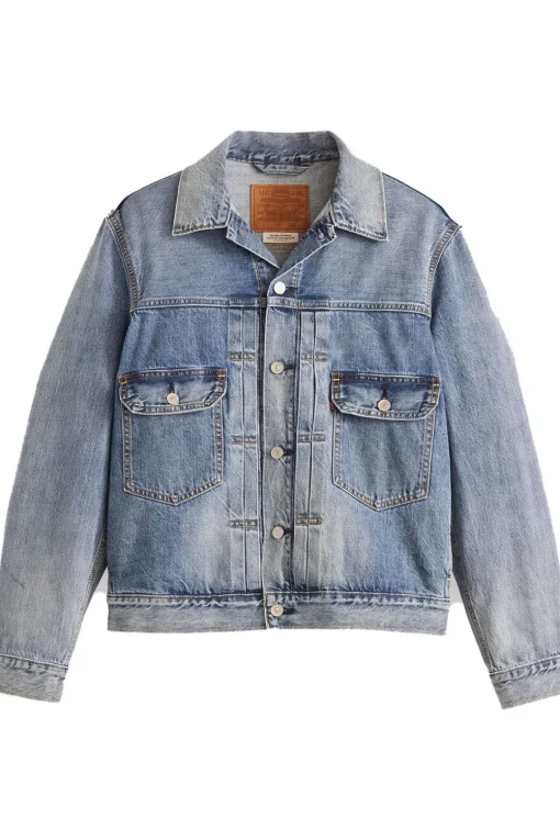 Levi's Jas Type 2 Trucker Med Indigo - Worn In