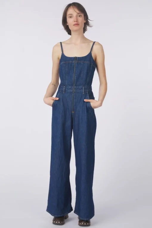 Levi's Jumpsuit Bustier Dark Indigo - Flat Finish