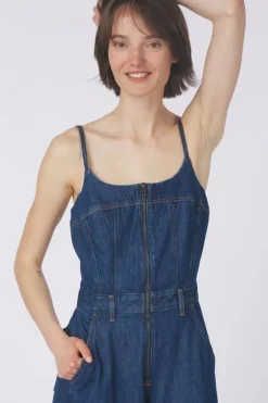 Levi's Jumpsuit Bustier Dark Indigo - Flat Finish