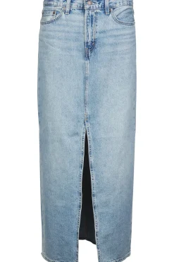 Levi's Rok Ankle Column Skirt Med Indigo - Worn In