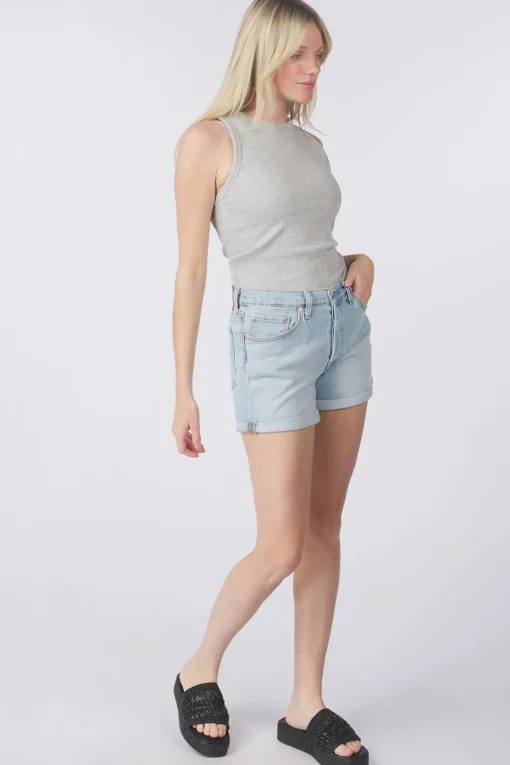 Levi's Short 501® Rolled Short Light Indigo - Worn In