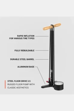 Lezyne Pomp Steel Floor Drive 3.5