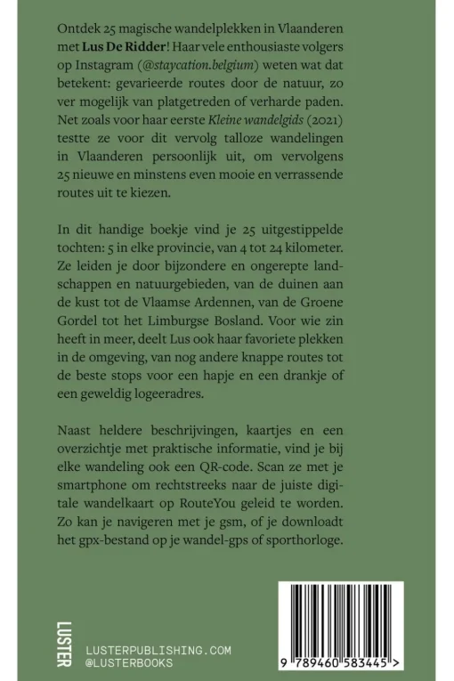 Luster Kleine Wandelgids 2 - 25 bijzondere routes in Vlaanderen