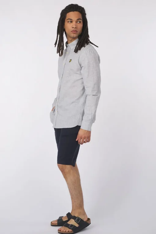 Lyle & Scott Hemd Linen Blend Oxford Legacy