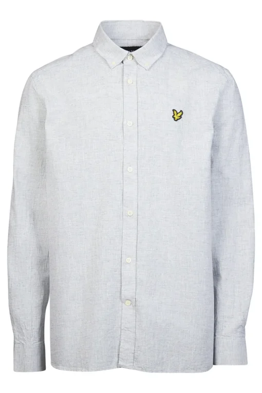 Lyle & Scott Hemd Linen Blend Oxford Legacy