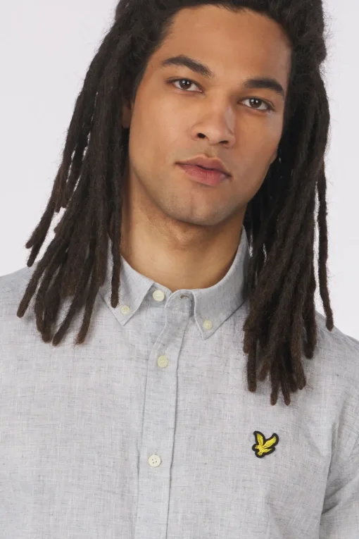 Lyle & Scott Hemd Linen Blend Oxford Legacy