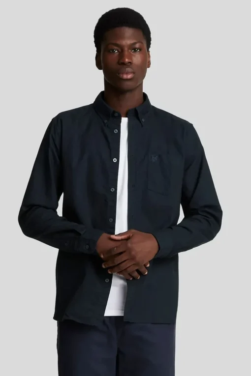 Lyle & Scott Hemd Tonal Eagle Plain Oxford