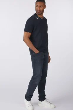 Lyle & Scott Polo Tipped Knitted Open Collar Tonal