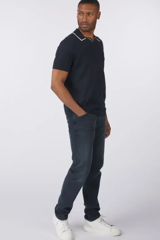 Lyle & Scott Polo Tipped Knitted Open Collar Tonal