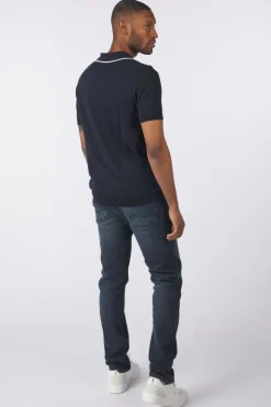 Lyle & Scott Polo Tipped Knitted Open Collar Tonal