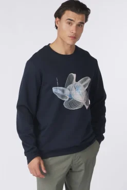 Lyle & Scott Trui 3D Line Graphic Crew Neck Legacy