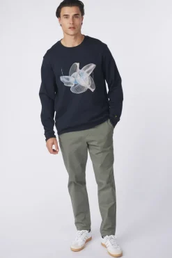 Lyle & Scott Trui 3D Line Graphic Crew Neck Legacy