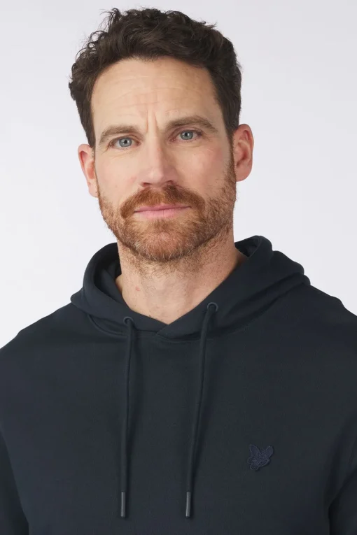 Lyle & Scott Trui Superfine Pullover Hoodie Tonal