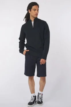 Lyle & Scott Trui Superfine Quarter Zip Tonal