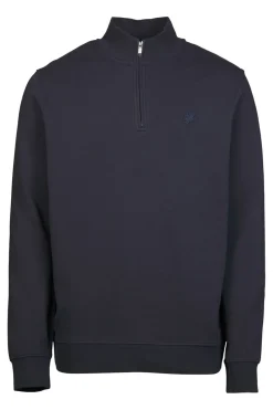 Lyle & Scott Trui Superfine Quarter Zip Tonal