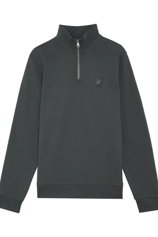 Lyle & Scott Trui Tonal Eagle Quarter Zip Sweat Tonal Eagle