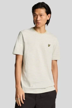 Lyle & Scott T-Shirt Linen Blend Breton Stripe Legacy