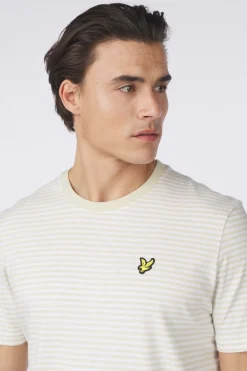 Lyle & Scott T-Shirt Linen Blend Breton Stripe Legacy