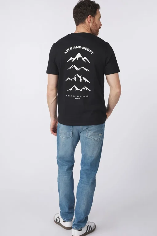 Lyle & Scott T-Shirt Mountain Borders Graphic Graphics