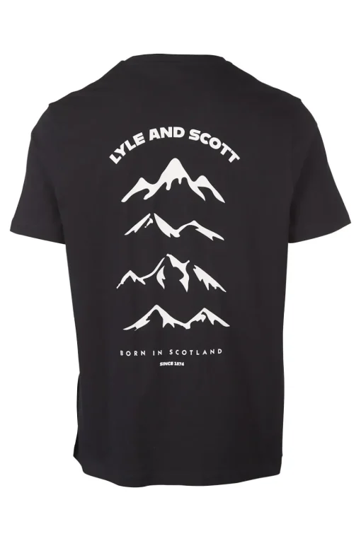 Lyle & Scott T-Shirt Mountain Borders Graphic Graphics