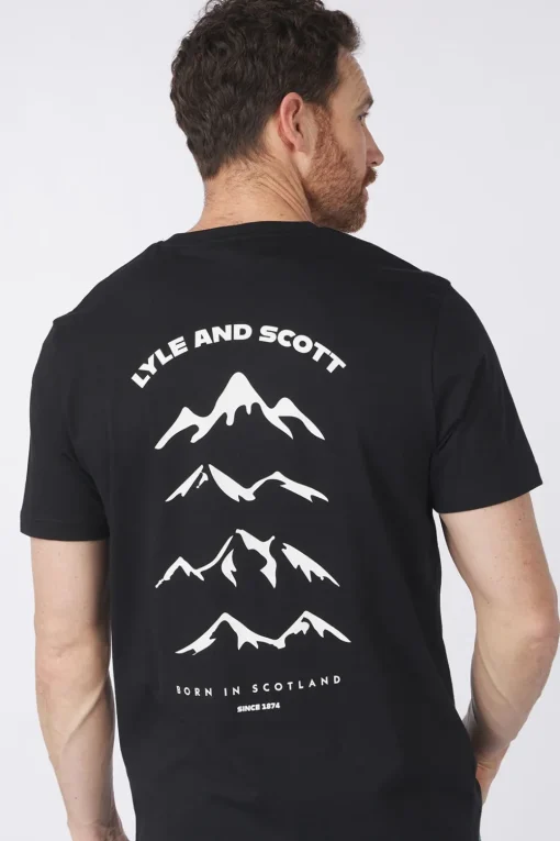 Lyle & Scott T-Shirt Mountain Borders Graphic Graphics