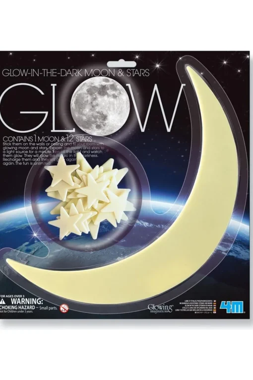 4M Speelgoed Glow In The Dark Moon And Stars