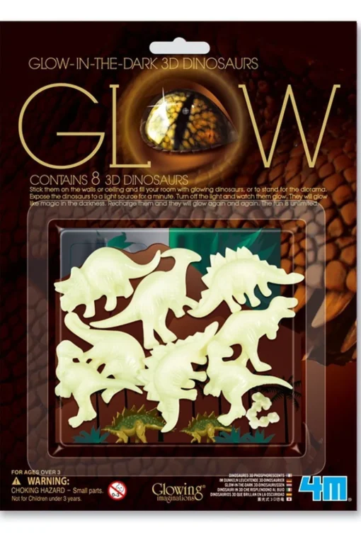 4M Speelgoed Glowing 3D Dinosaurs