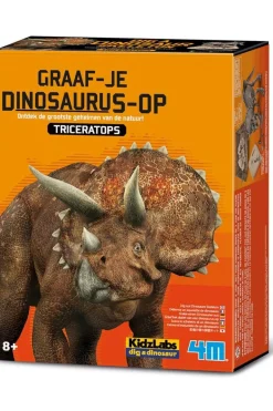 4M Speelgoed Graaf Je Dinosaurus Op - Triceratops