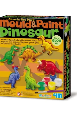 4M Speelgoed Mould And Paint Glow Dinosaurs