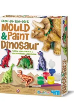 4M Speelgoed Mould And Paint Glow Dinosaurs