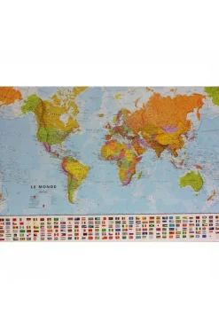 Maps International Monde pol. plano gepl. mi