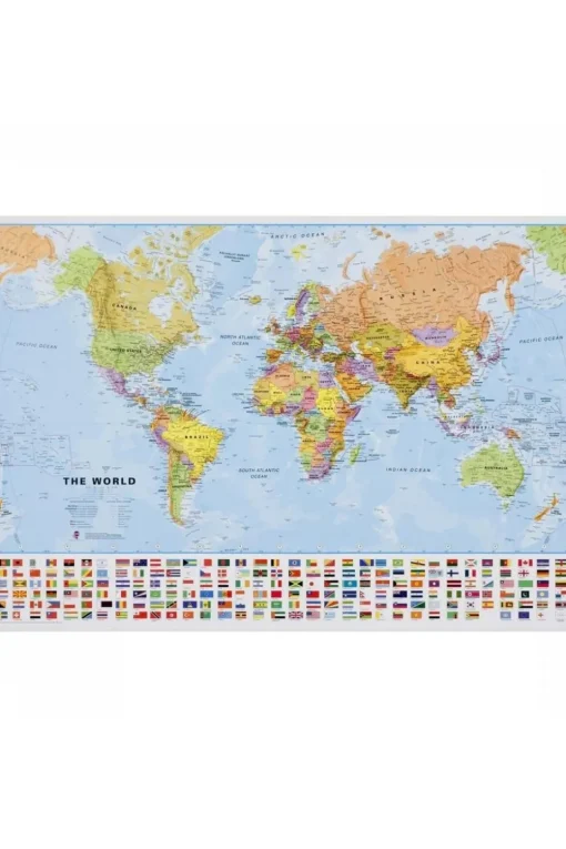 Maps International World pol. plano gepl. mi