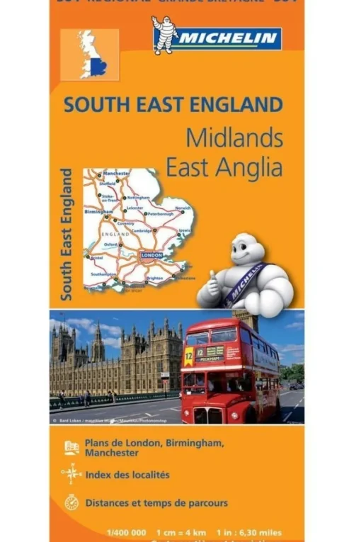 Michelin Engeland Zuid Oost 504 mich (r) Middle East Anglia