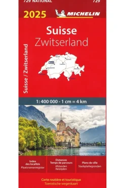 Michelin Kaart Zwitserland 2021 729 Mich (R)
