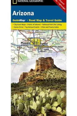 National Geographic Arizona state guide map ng r/v (r) wp