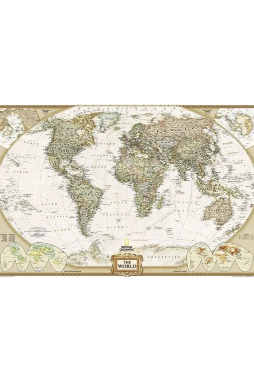 National Geographic World pol. plano gepl. antiek ng