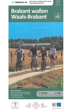 NGI Waals-Brabant fietsknooppuntenkaart