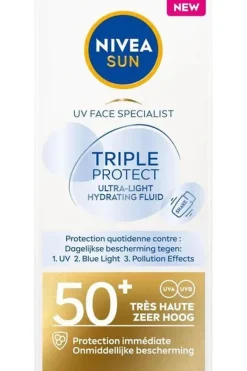 Nivea Zonnebescherming Spf 50 40Ml Face Uv Specialist Triple Protection